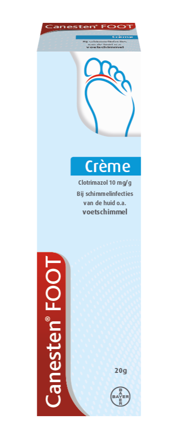 Canesten Foot Crème bij Voetschimmel afbeelding