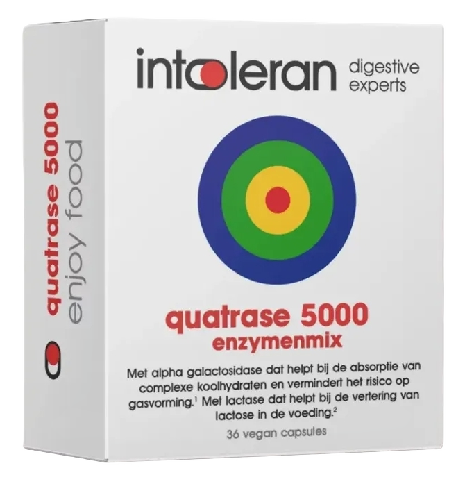 Intoleran Quatrase 5000 Enzymenmix Capsules afbeelding 1