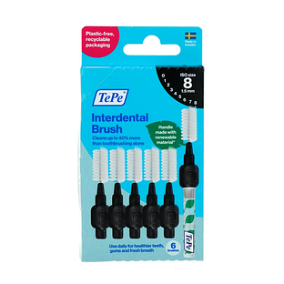TePe Interdental Brush Rager Original Zwart ISO 8 - 1,5mm 6ST