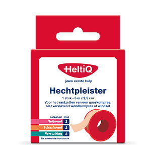 HeltiQ Hechtpleister 2,5cmx5m 1ST