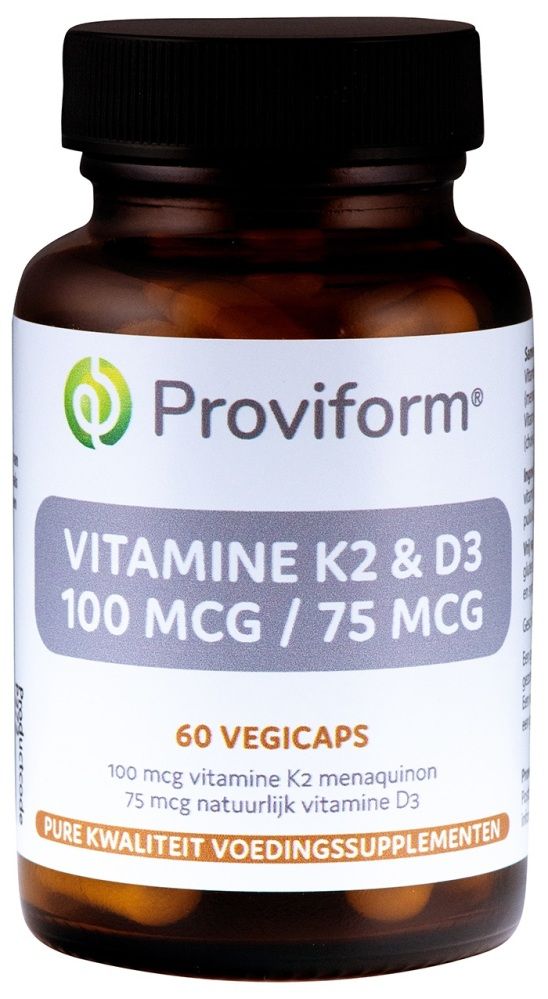 Proviform Vitamine K2 100 mcg & D3 75 mcg Capsules 60VCP