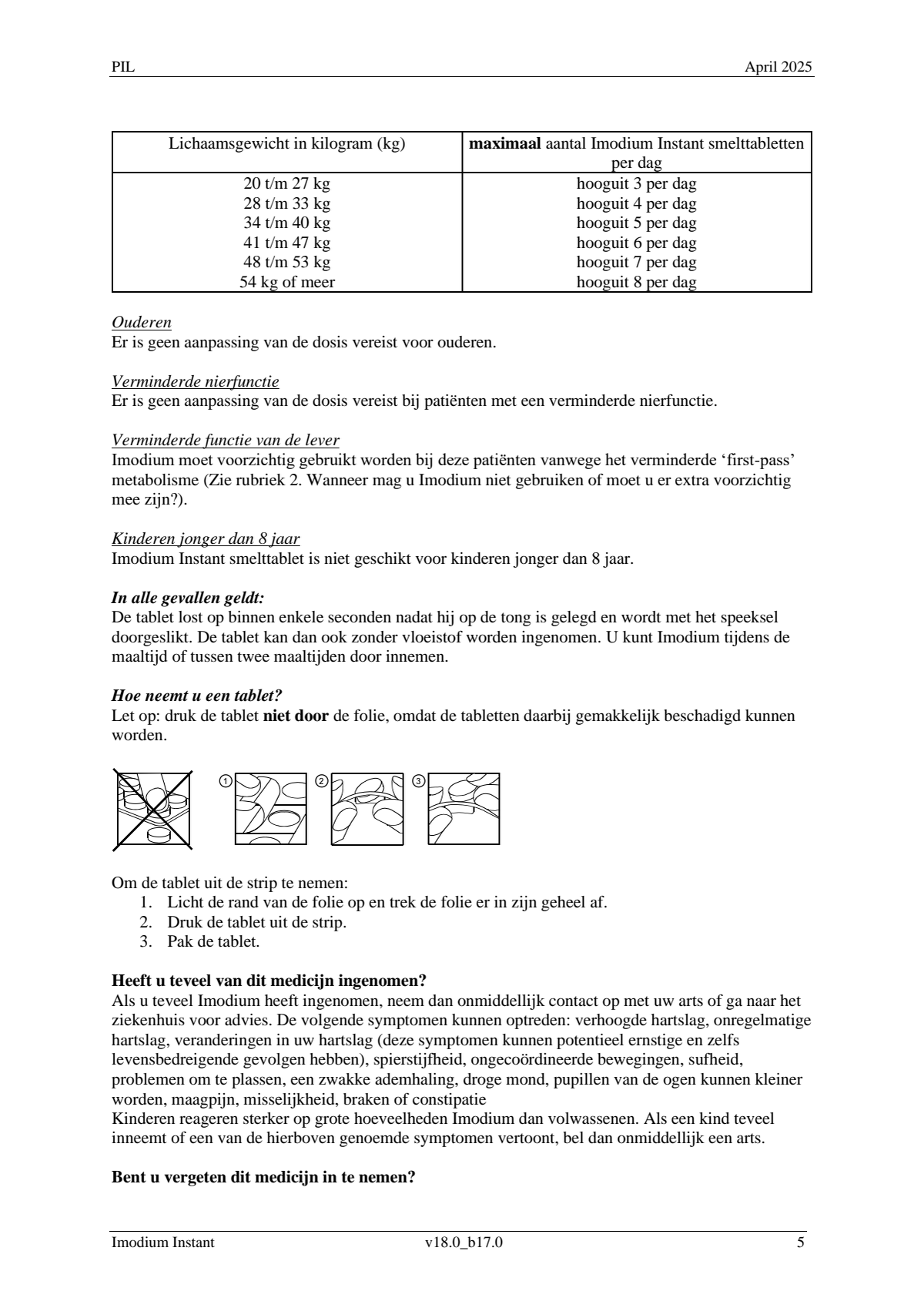 2mg Instant Smelttablet afbeelding van document #5, leaflet