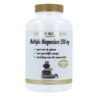 Golden Naturals Multiple Magnesium 200mg Tabletten 180TB