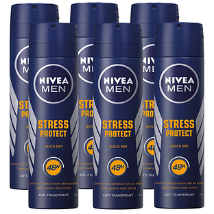Nivea Men Stress Protect Deodorant Spray Voordeelverpakking 6x150ML