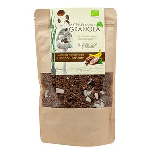 Vitiv My Raw Tigernut Granola Cacao Banaan 230GR Vitiv My Raw Tigernut Granola Cacao Banaan 230GR