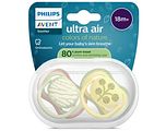 Avent Ultra Air Fopspeen Colors of Nature Design 18M+ 2ST Avent Ultra Air Fopspeen Colors of Nature Design 18M+ 2ST