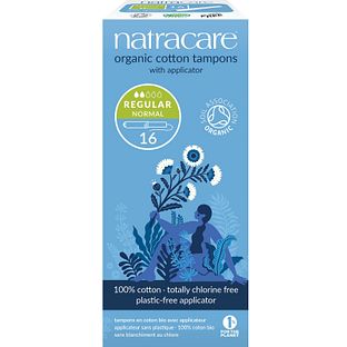 Natracare Cotton Tampons Regular met Applicator 16ST