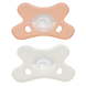 Difrax Fopspeen Natural Siliconen 0-6 Maanden Blossom/White 2ST