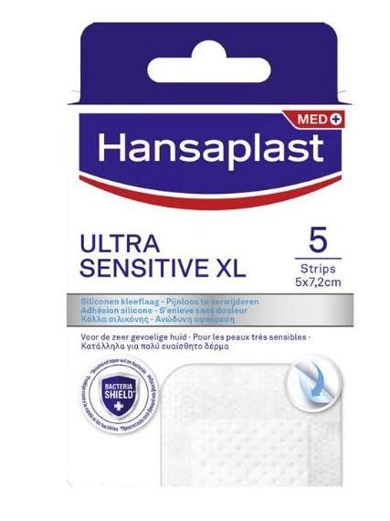 Hansaplast Ultra Sensitive XL Wondpleister afbeelding