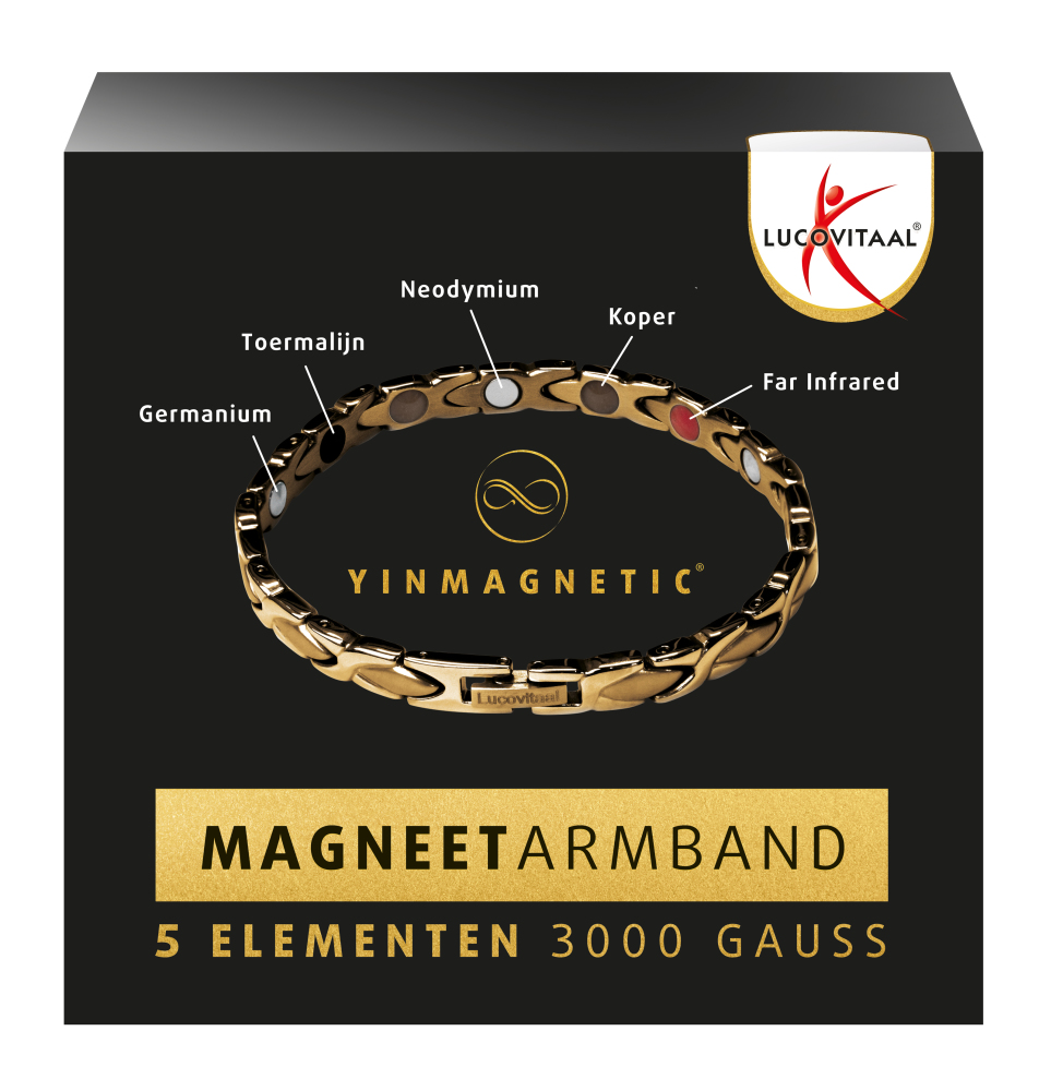 Lucovitaal Yinmagnetic Magneet Armband Goud Lucovitaal Yinmagnetic Magneet Armband Goud