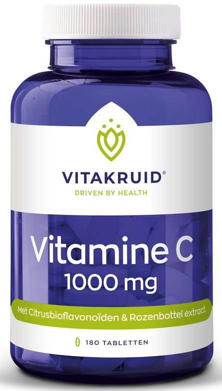 Vitakruid Vitamine C 1000 met Bioflavonoïden & Rozenbottel 180TB