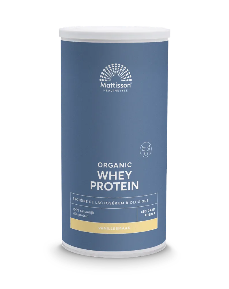 Mattisson HealthStyle Biologische Wei Proteïne Vanille 450GR