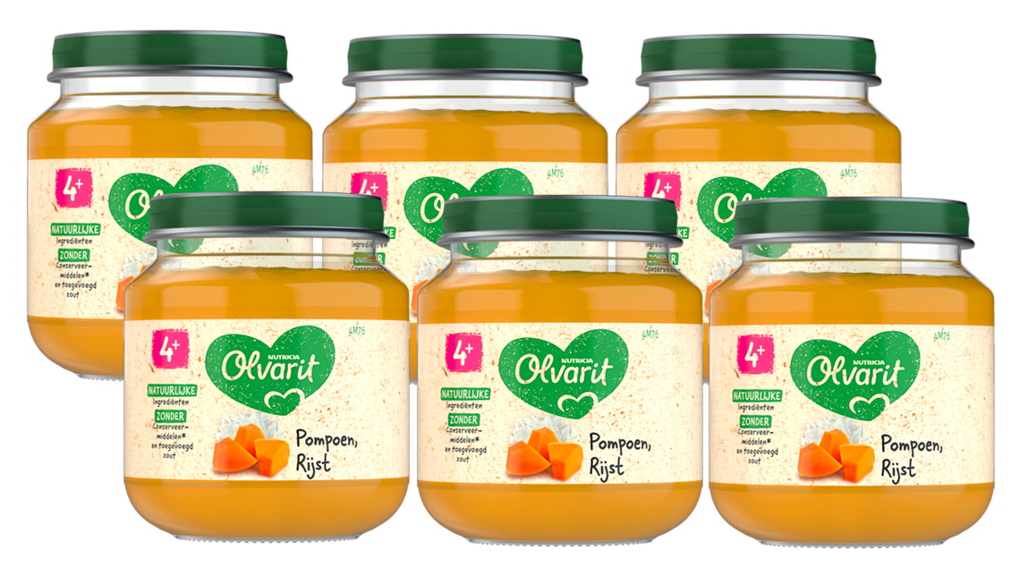 Olvarit 4m+ Pompoen Rijst afbeelding 1