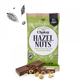 Chokay Melkchocolade Hazelnoot 85GR Chokay Melkchocolade Hazelnoot 85GR