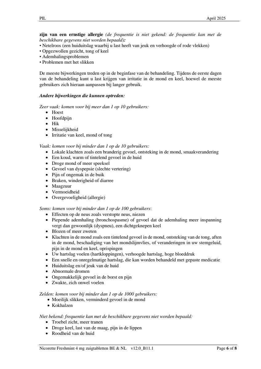 Freshmint Zuigtabletten 4mg afbeelding van document #6, leaflet
