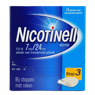 Nicotinell Pleisters 7 mg - voor stoppen met roken 14ST