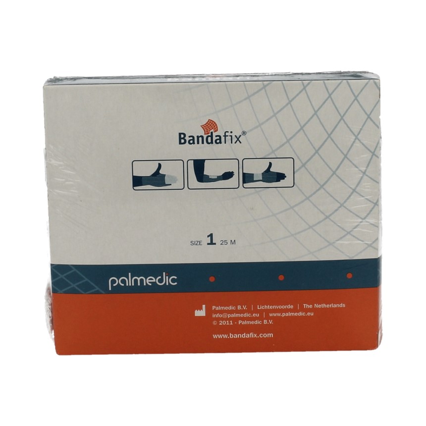 Bandafix Elastisch Netverband Katoen Hand/Onderarm/Pols nr 1. 25m afbeelding