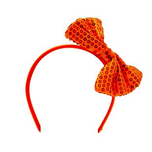 ML Producten Oranje Tiara Met Strik 1ST