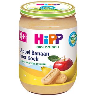 HiPP 4M+ Appel Banaan met Koek 190GR HiPP 4M+ Appel Banaan met Koek 190GR