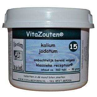 Vita Reform Van der Snoek Vita Reform Vitazouten Nr. 15 Kalium Jodatum 360TB Vita Reform Van der Snoek Vita Reform Vitazouten Nr. 15 Kalium Jodatum 360TB