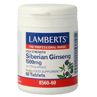 Lamberts Siberische Ginseng 1500mg Tabletten 60TB Lamberts Siberische Ginseng 1500mg Tabletten 60TB