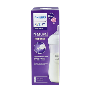 Avent Natural Response Babyfles 6m+ 330ml 1ST