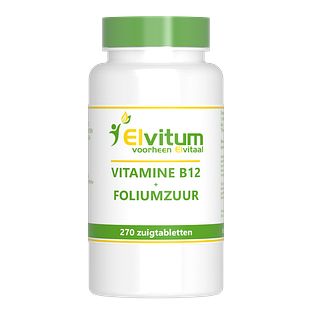 Elvitum Vitamine B12 + Foliumzuur Zuigtabletten 270TB