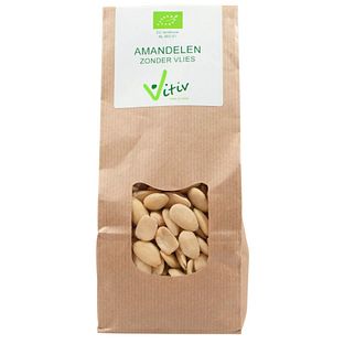 Vitiv Biologische Amandelen Zonder Vlies 500GR Vitiv Biologische Amandelen Zonder Vlies 500GR
