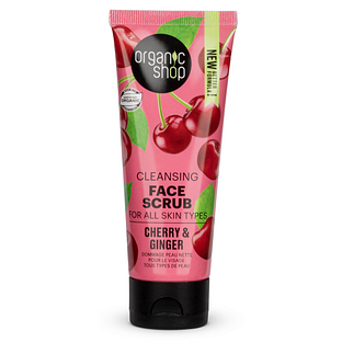 Organic Shop Cherry & Ginger Cleansing Face Scrub 75ML