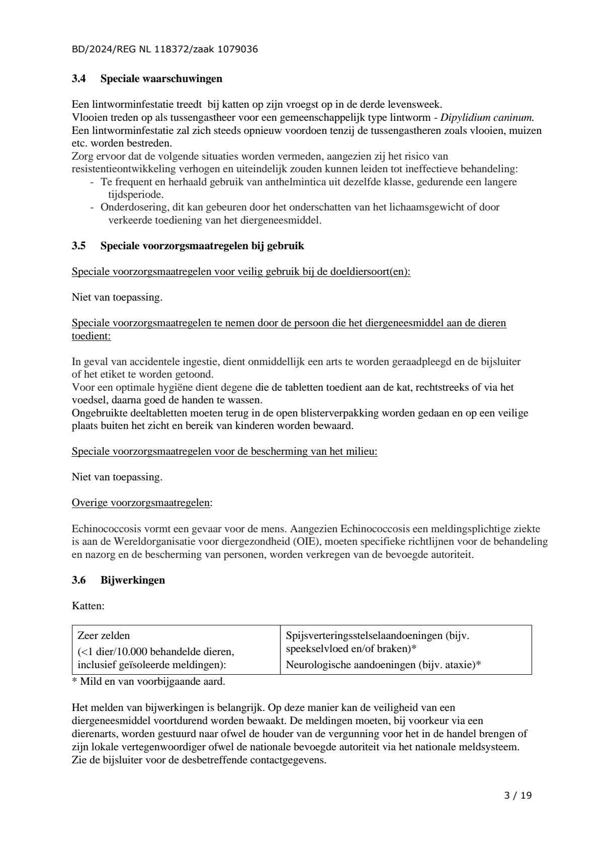 Wormmiddel all-in-one Kat afbeelding van document #3, leaflet
