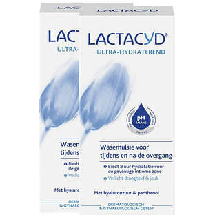 Lactacyd Ultrahydraterende Wasemulsie - voor tijdens en na de overgang 2x200ML