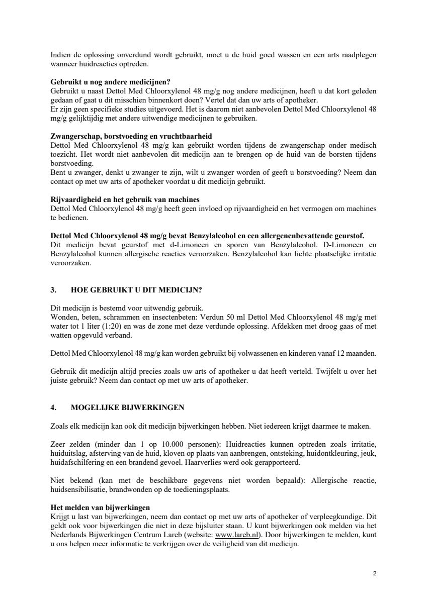 Chloorxylenol 48mg afbeelding van document #2, leaflet