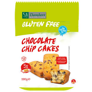 Damhert Gluten Free Lactose Free Choco Chip Cakes 190GR