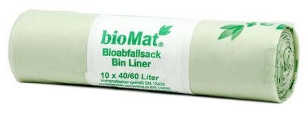 Biomat Composteerbare Vuilniszakken 40/60L afbeelding