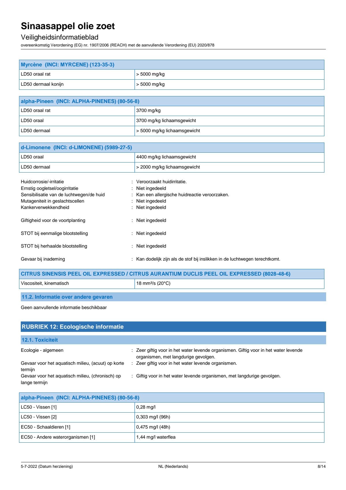 Essentiële Olie Sinaasappel afbeelding van document #8, label