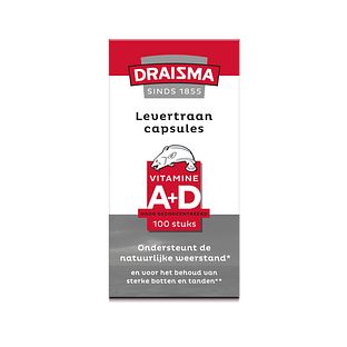 Draisma Vitamine A + D Levertraancapsules 100CP