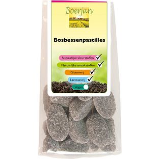 Boerjan Bosbessenpastilles 150GR Boerjan Bosbessenpastilles 150GR