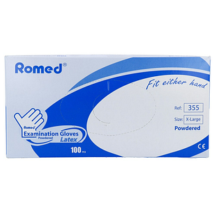 Romed Latex Handschoenen 100ST