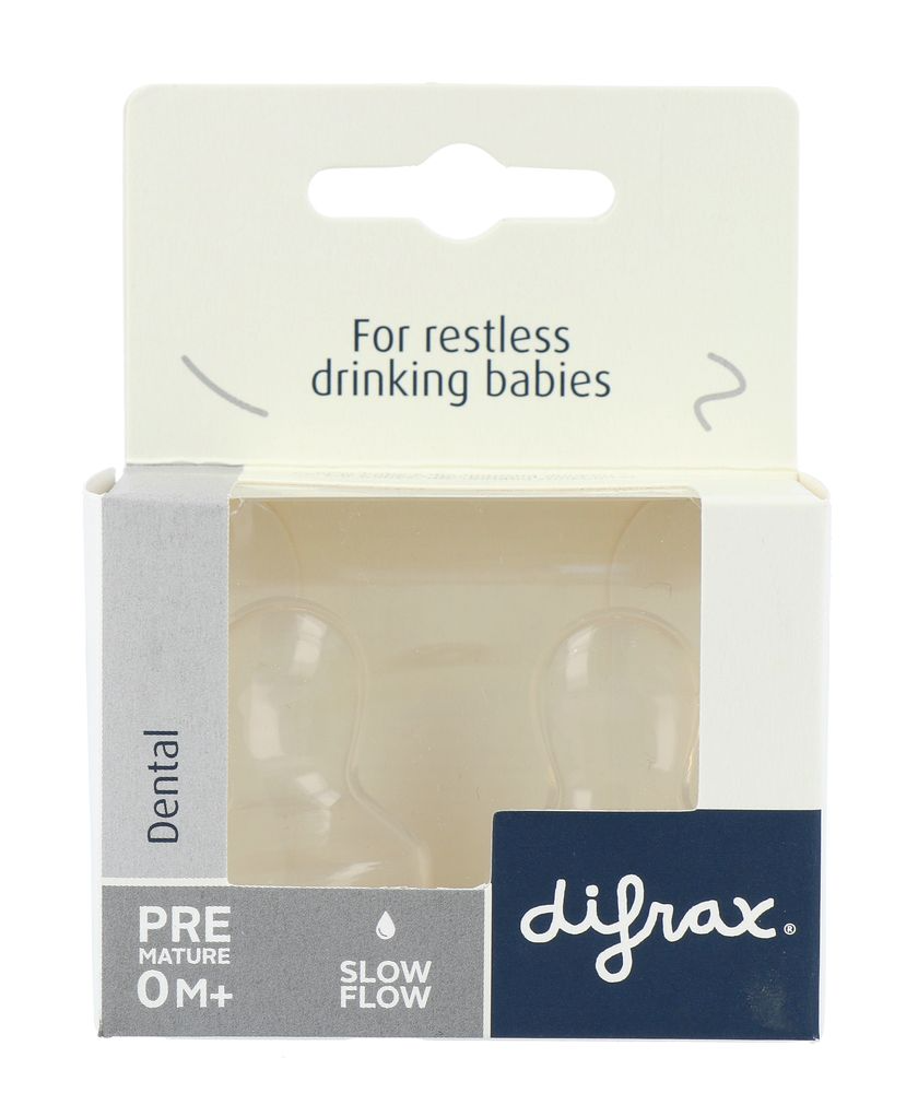 Difrax Flessenspenen Slow Flow Premature 0M+ afbeelding