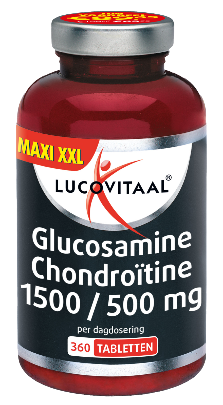 Lucovitaal Glucosamine Chondroïtine 1500/500mg Tabletten 360TB