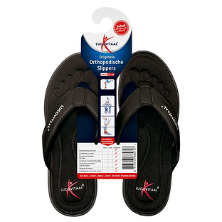 Lucovitaal Orthopedische Slippers Maat 37-38 Zwart 1PR