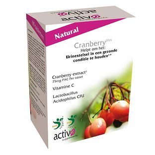 Activo Cranberry Plus Tabletten 60TB Activo Cranberry Plus Tabletten 60TB