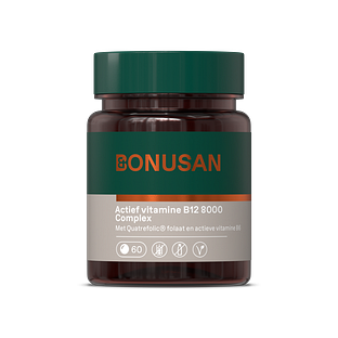 Bonusan Actief vitamine B12 8000 Complex Zuigtabletten 60ZTB