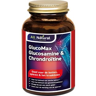 All Natural GlucoMax Glucosamine & Chondroitine Tabletten 120TB All Natural GlucoMax Glucosamine & Chondroitine Tabletten 120TB