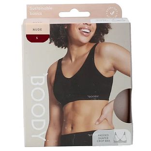 Boody Padded Shaper Crop Bra Nude S 1ST