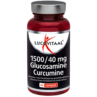 Lucovitaal Glucosamine Curcumine 1500/40mg Capsules 60CP Lucovitaal Glucosamine Curcumine 1500/40mg Capsules 60CP