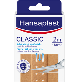Hansaplast Classic Pleisters 2mx6cm 1ST