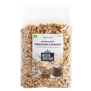 De Halm Havercrunchy Chocolade & Banaan 1KG