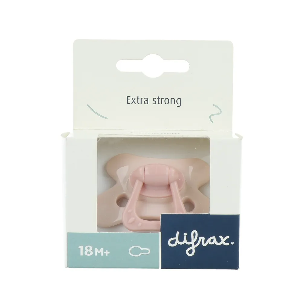 Difrax Fopspeen Natural 18+ Maanden SE Pink Opal afbeelding 1
