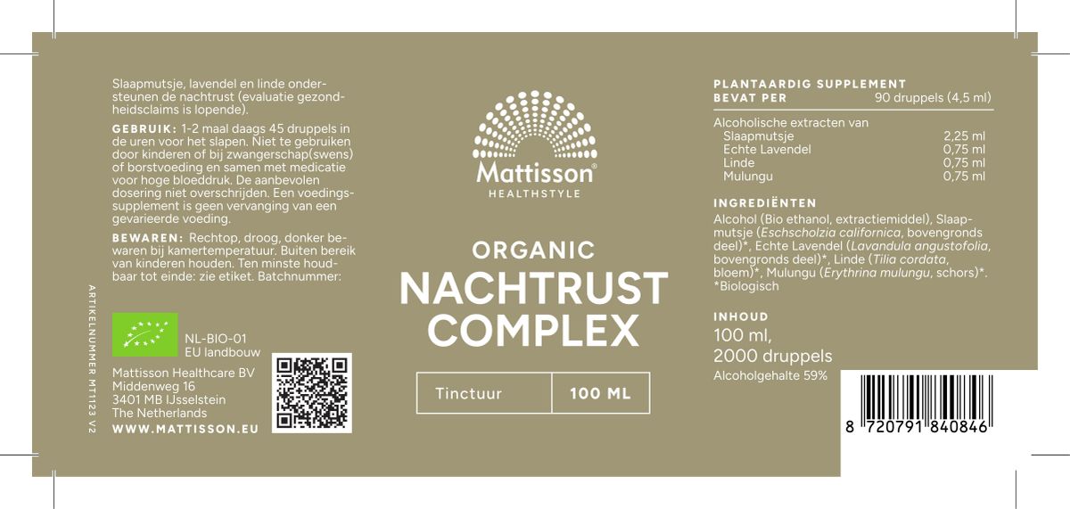 Biologisch Nachtrust Complex Druppels afbeelding van document #1, label